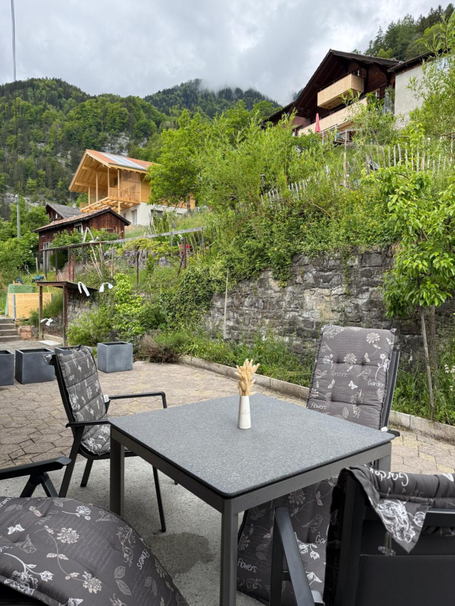 Charmant Chalet Mit See Und Bergsicht Hofstetten bei Brienz Ngoại thất bức ảnh